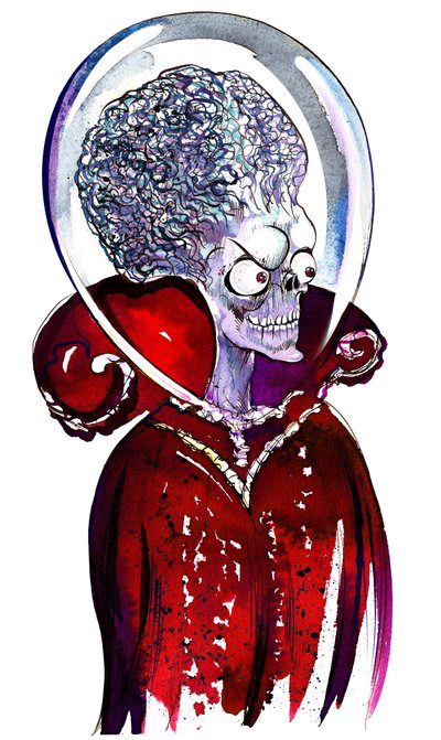 Martian Leader from the movie Mars Attacks! by Neale Osborne